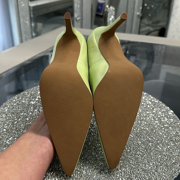 Colon Stuart Lime Green / Mint Heels Sz 8 - Picture 6 of 7